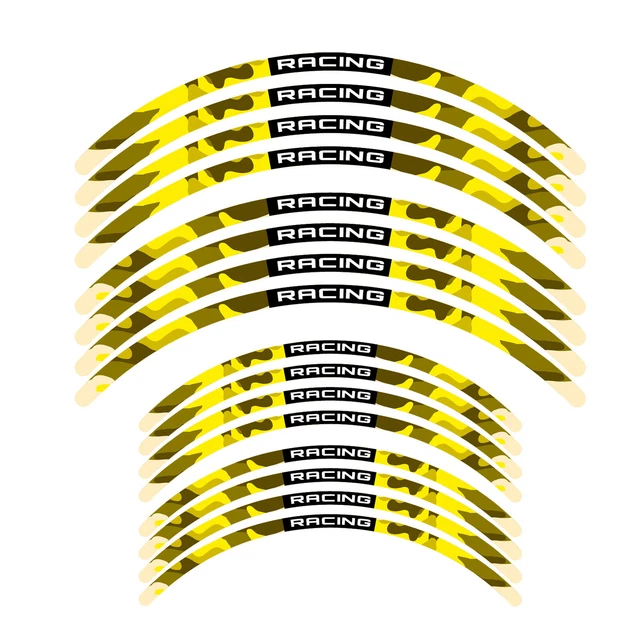 F07B 21" 18" Wheel Rim Tape Decal Sticker For Kawasaki KLX 250 S SA 2018-2021