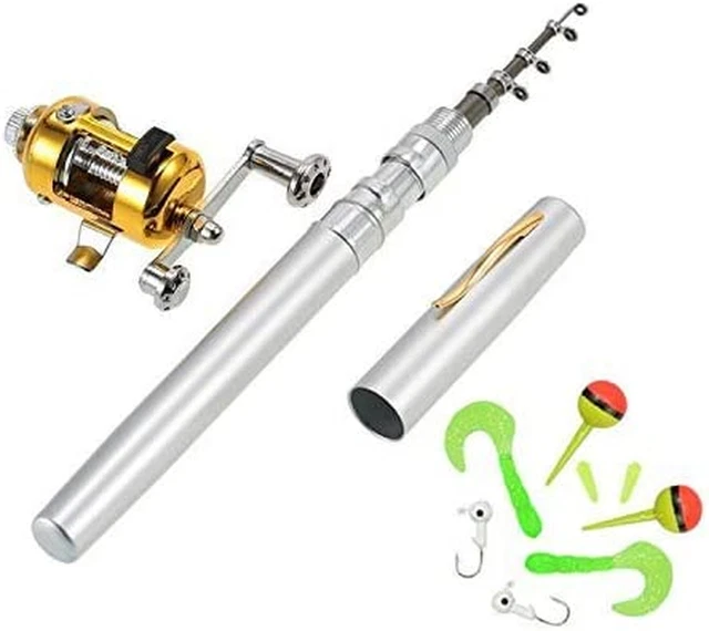 Pen Fishing Pole 38 Inch Mini Pocket Fishing Rod and Reel Combos Travel Fishing