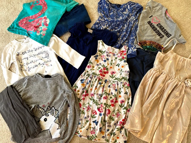 Pretty Girl Bundle Clothes Job lot 8 - 10yrs dresses tops party H&M Fatface GAP 3