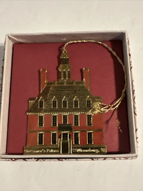 Governor’s Palace Williamsburg VA  Ornament Brass Travel Souvenir