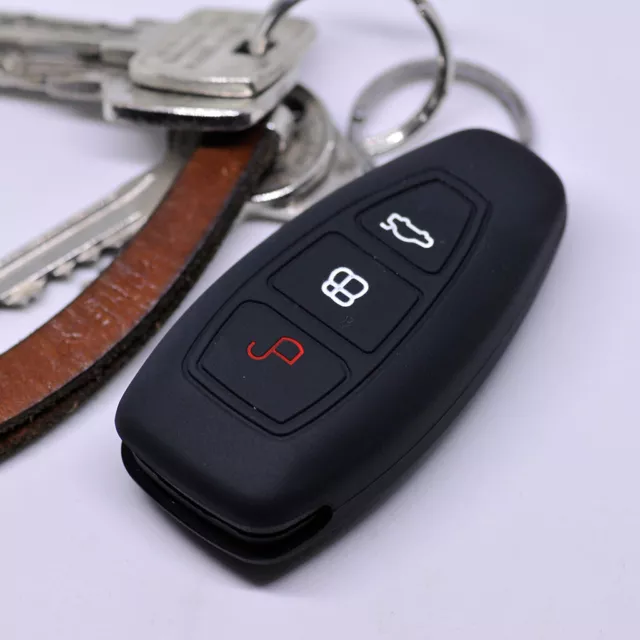 Smartkey KEYLESS Schlüssel Hülle Cover Schwarz für Ford C-Max S-Max B-Max Galaxy