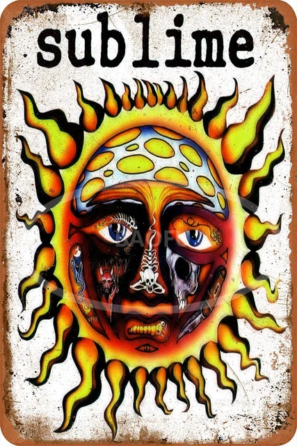 Keviewly Sublime Iron Painting Wall Poster Metal Vintage Band Tin Signs Retro