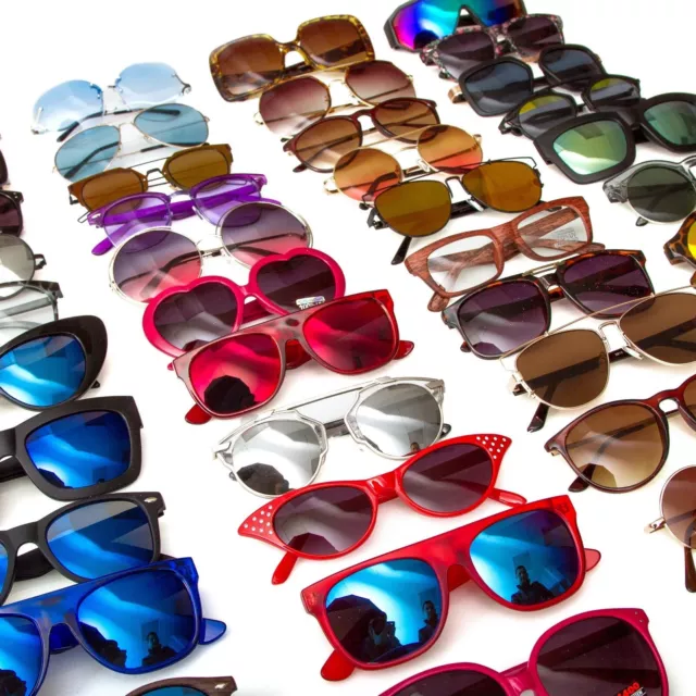 Bulk Wholesale Sunglasses Lot of 100 Pairs Assorted Styles For Men And Women
