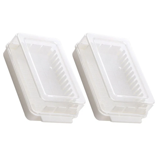 2 piezas cáscara de mantequilla cáscara de mantequilla con cortadora de mantequilla con tapa almacenamiento de mantequilla