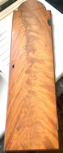 Vintage Hardwood longcase clock front door  -  Clockmakers Spares