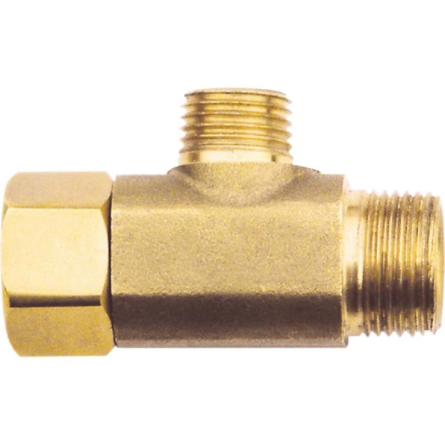 Do it 3/8 In. OD Fem x 3/8 In. OD x 3/8 In. OD Brass Extender Tee 456269 SIM
