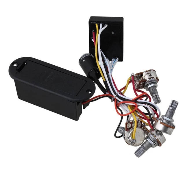 Préampli égaliseur 4 Bandes Avec Tuner Numérique Et Micro Pour Guitare Acoustique - Bordhap