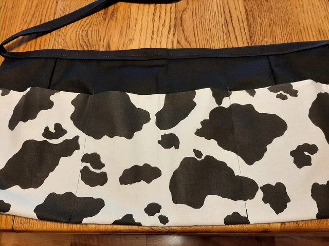 Waitress Apron 3 Pockets Cow Print