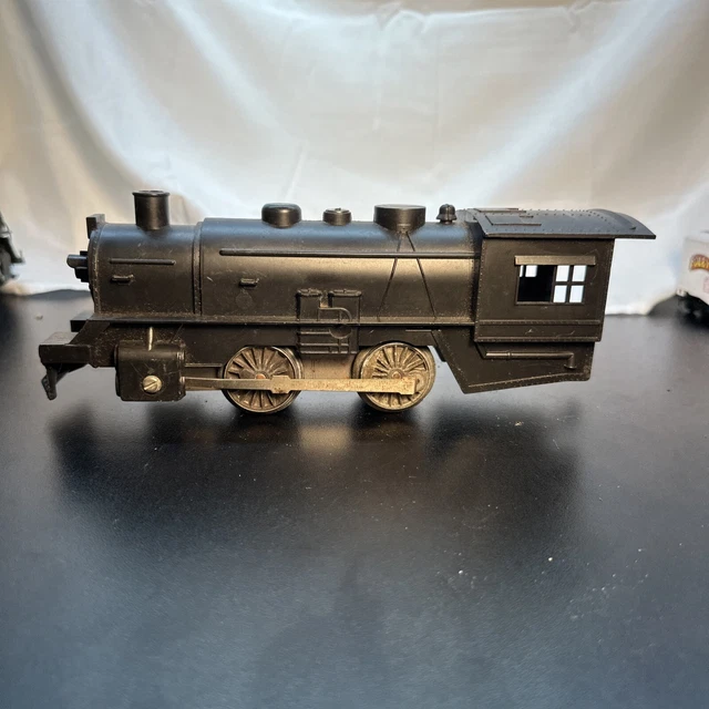 VINTAGE WIND-UP MARX Black Locomotive No Key train engine car £19.02 ...