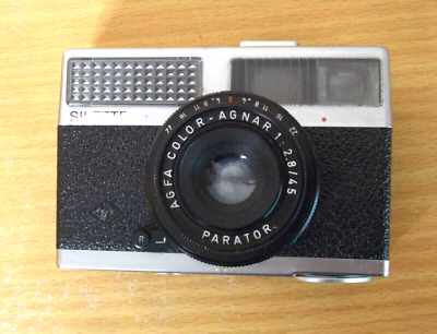 Agfa Agfa Sillete LK Film Camera with Sensor  AGNAR 1 2.8/45 PARATOR Lens & Case 