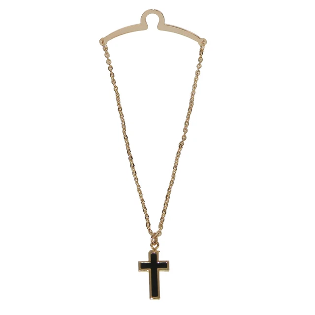 New Competition Inc. Men's Cross Pendant Tie Chain