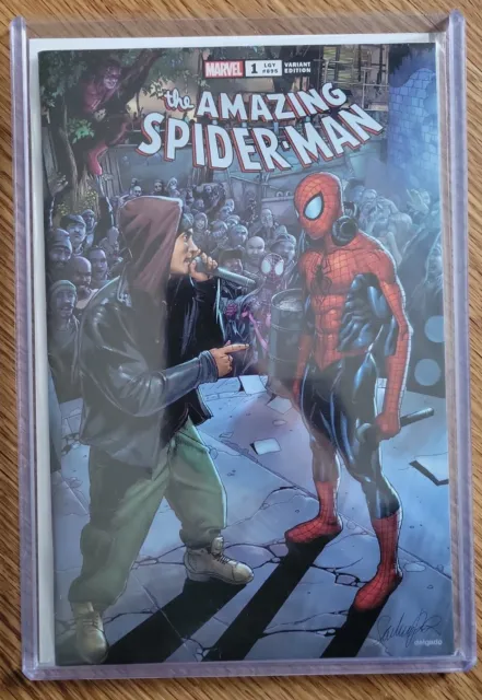 Marvel Comics THE AMAZING SPIDER-MAN (2022) #1 EMINEM VARIANT Comic Book