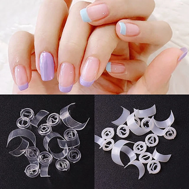 500Pcs Toe False Nail Tips Half Cover French Fake Nails Art Manicure ToolsB~m'