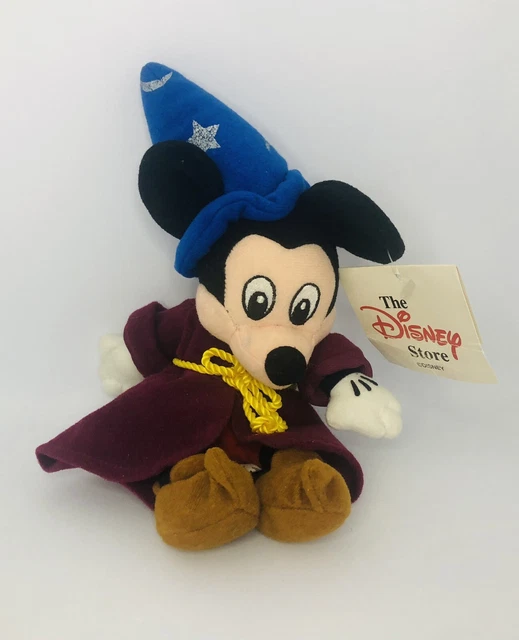 DISNEYS FANTASIA MICKEY Mouse Mini Soft Toy Plush Sorcerer Micky £11.95