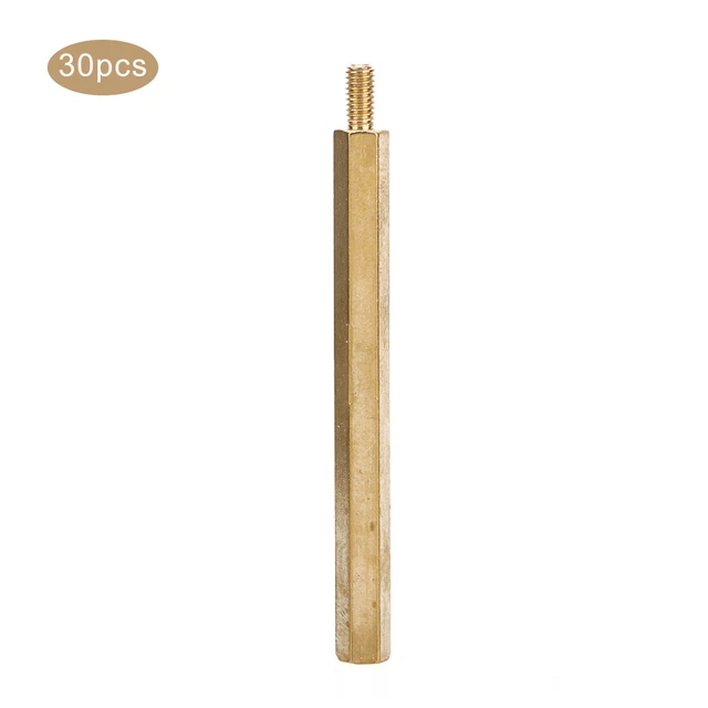 (30 Pcs Per Sale))Easy To Install Standoff Wear-Resistant Brass M3 Standoff
