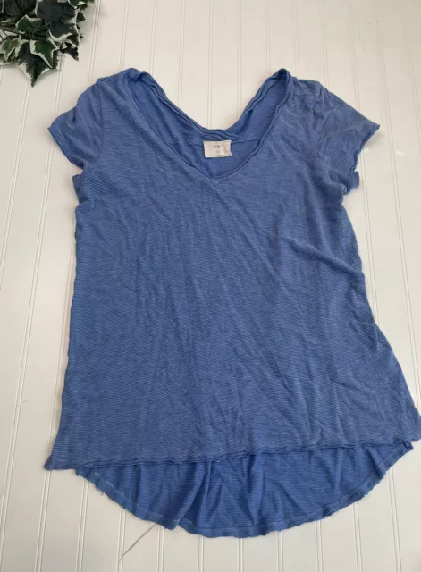 Anthropologie T.la shirt womens Small S Blue Stripe