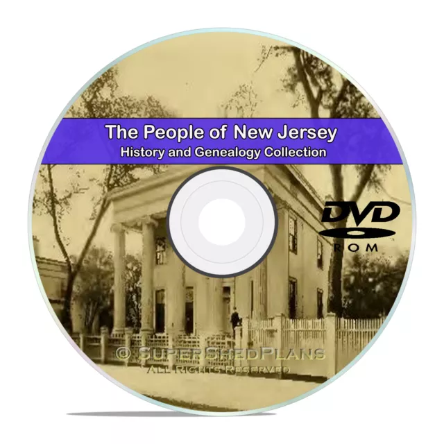 New Jersey NJ, Civil War, Family Tree History and Genealogy 79 Books DVD CD B10