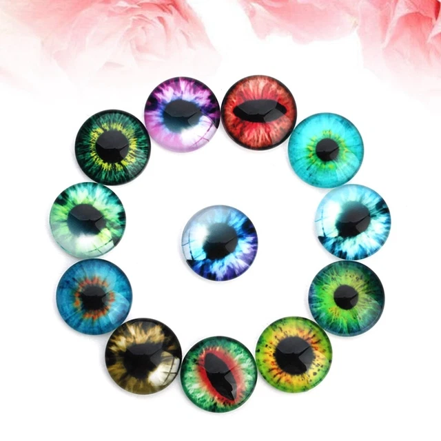 20 bolas de vidrio realistas hechas a mano para hacer ojos de muñeca hágalo usted mismo