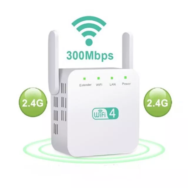 Booster de signal WiFi 300M sans fil Amplificateur Répéteur de réseau 2.4G