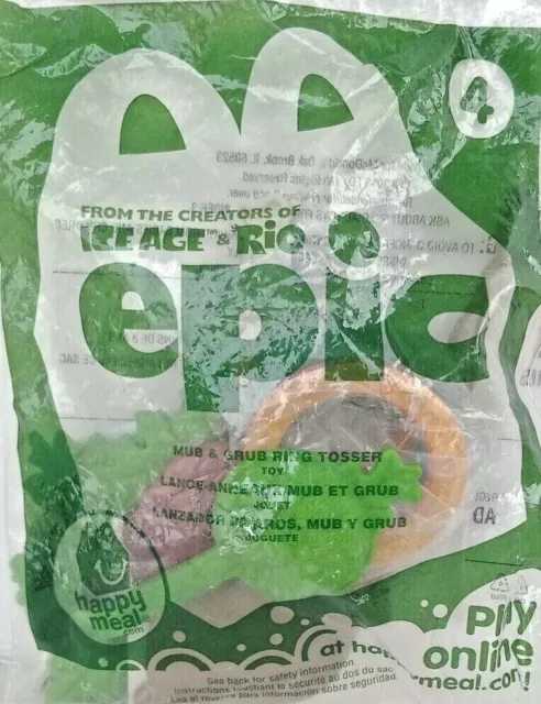2013 McDonald's Ice Age Rio Epic Mub & Grub Ring Tosser #4 New in Package