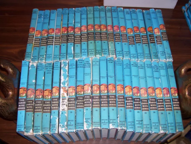 Vintage Lot Hardy Boys HC Books X41 Also Hardy Boy Flashlight HC Books X8