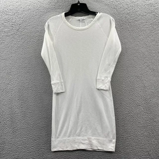 JAMES PERSE Midi Dress Womens Size 0 Organic Cotton White*