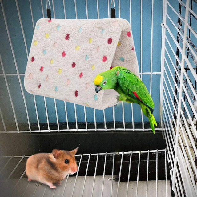 Soft Warm Hut House Hanging Cave Tent Bird Parrot Cage Bird Bed Hammock