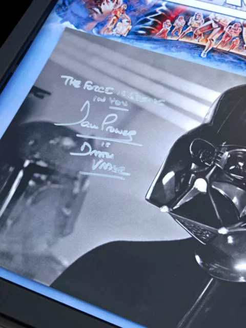 Star Wars Darth Vader  100% Hand Signed 'David Prowse' Framed Photo COA 2