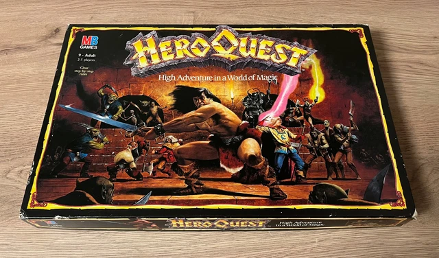 Hero Quest Board Game 1989 Mb Games Complete 1 Broken 