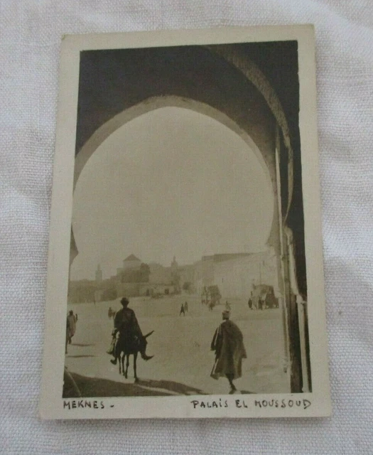 Cpsm Afrique Maroc Meknes Palais El Moussoud