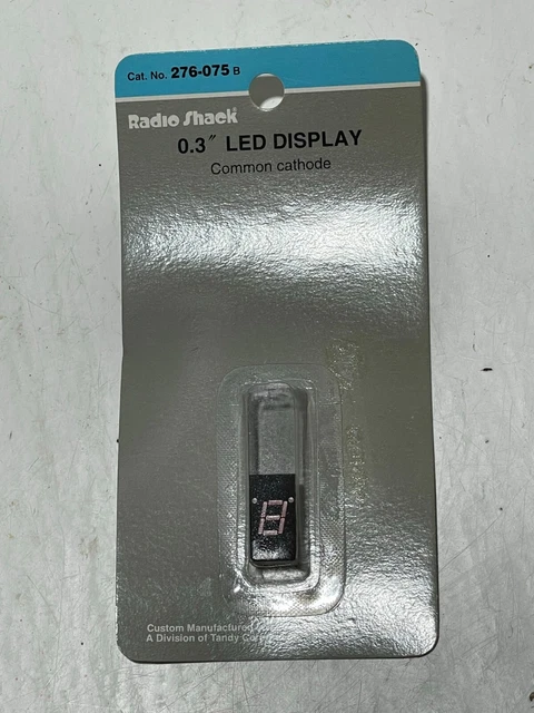 7-Segment • Red LED 0.3" Digital Display #276-075