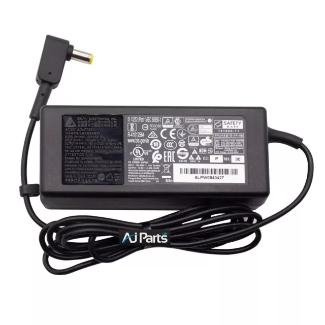 Packard Bell iMedia S3730 S2984 S2291 N3610 AC Adapter 65W Charger 19V 3.42A PSU