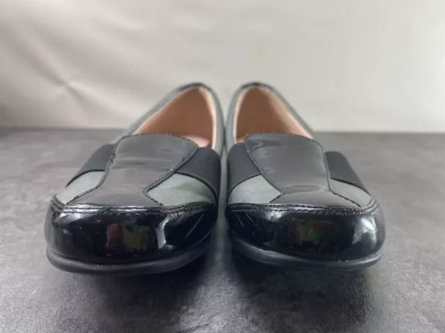 Taryn Rose Taurus Women Shoes Black 7M Patent Slip on Casual Comfort Loafers 3