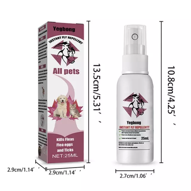 Portable Pet Dog Flea Killer Spray Anti-flea Drop Liquid Cat Dogs Treatment Y6Z4 3