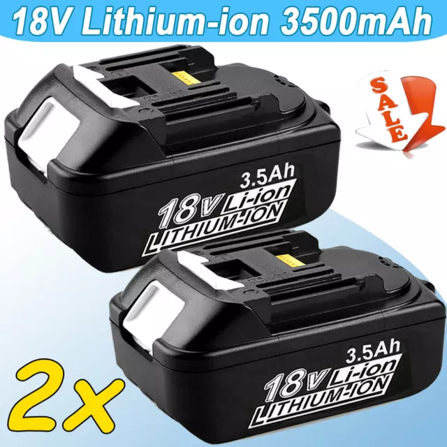 2x for Makita BL1830/1815 Battery 18V 3.5Ah BL1860B LXT Li-Ion Cordless Battery