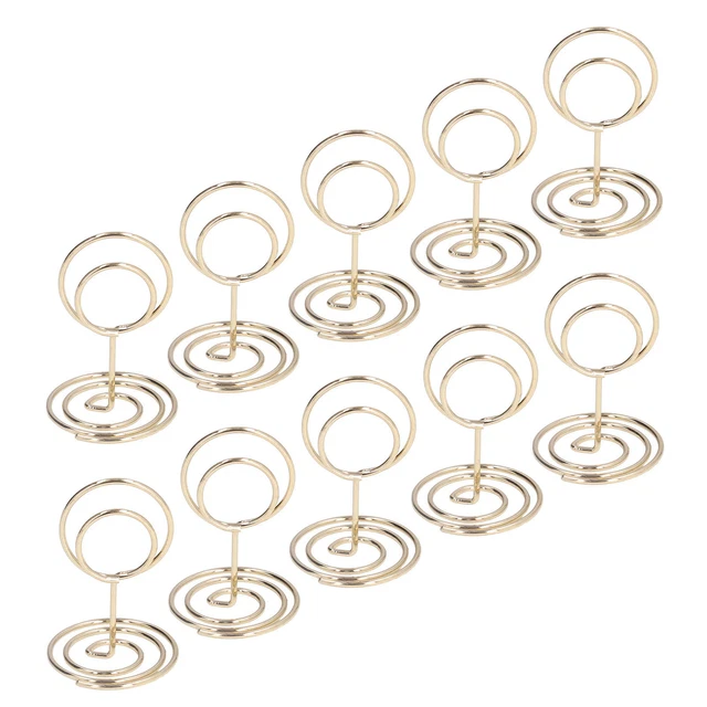 (Gold)Gift Card Holder Convenient Practical Table Number Holder