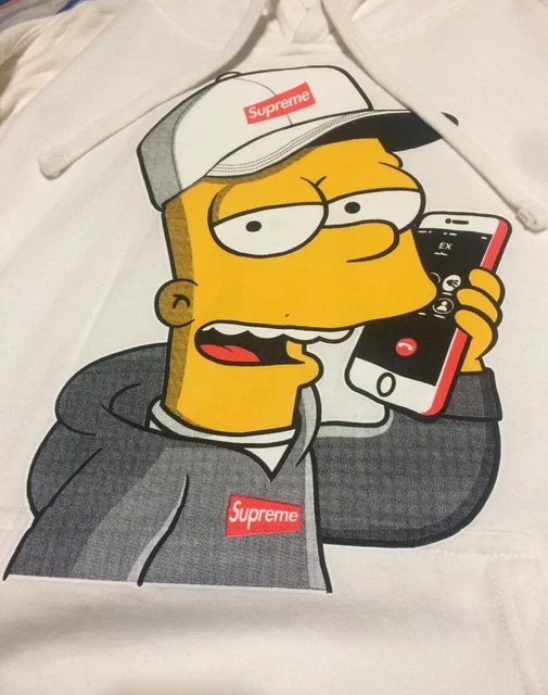Supreme hoodie online bart simpson