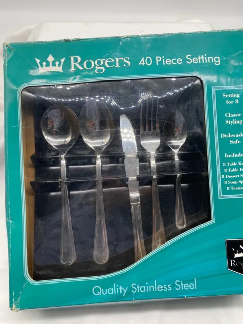 Stanley Rogers 40 Piece Set Brighton Cutlery Stainless Steel Original Packaging