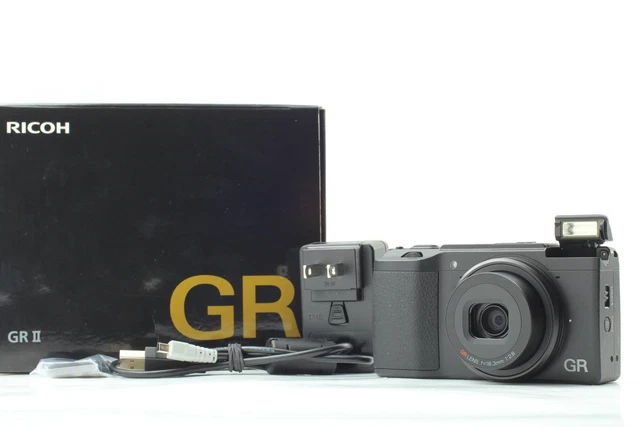 [MINT in Box] RICOH GR II 16.2MP Digital Compact Camera Black From JAPAN