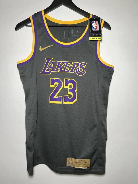 NIKE LAKERS LEBRON JAMES JERSEY LORE SERIES CITY EDITION VAPORKNIT NWT SIZE  52 