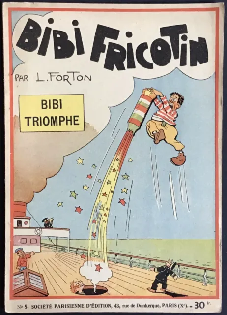 BIBI FRICOTIN n°5 Bibi triomphe EO 2ème série 1946 Très bon état