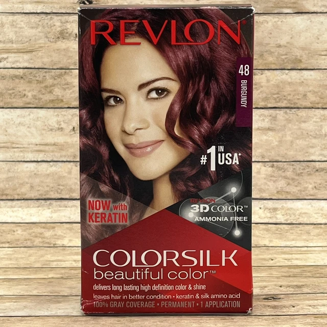 REVLON COLORSILK BEAUTIFUL Color Permanent Hair Color Gray Coverage 48