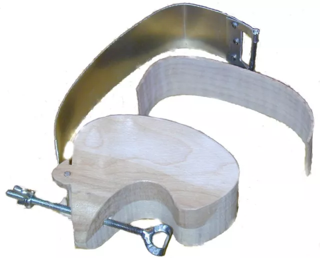 "C" bout bending jig used to form "C" bout ribs for 4/4 violin. Very effective.