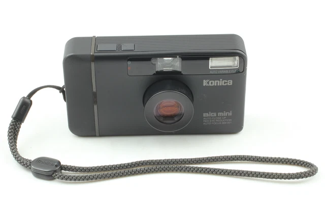 LCD Works Konica Big mini BM-301 Black Film Camera From JAPAN [Near MINT]