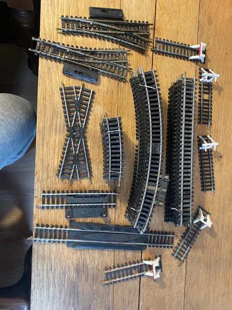 Lot De 8 Rails HO Jouef - Droits Et Courbes - Occasion - Échelle 1/87