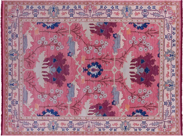William Morris Hand Knotted Wool Rug 9' 0" X 11' 11" - Q20202