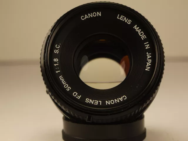 Canon FD 50 mm  1:1,8  S.C. N°671827 OBJECTIF