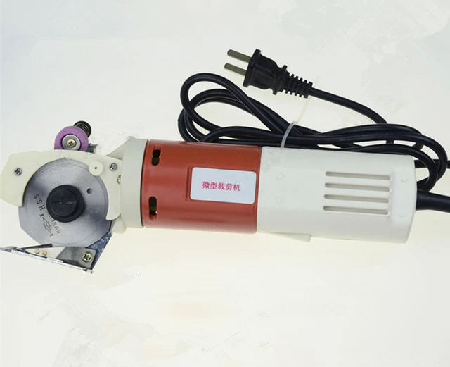 65mm Blade Electric Round Knife Cloth Cutter Fabric Cutting Machine 220V