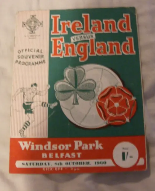 1960 Home International - NORTHERN IRELAND v. ENGLAND
