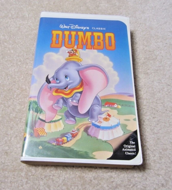 WALT DISNEYS DUMBO Black Diamond The Classics 1941 VHS Pink Label $102.